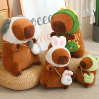 Capybara Plush Toy Simulation Capibara Cosplay Rabbit Dinosaur Dog Frog Decor