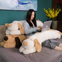 Huge Soft Body Long Dog Plush Pillow Stuffed Animal Home Decoration Sofa Cushion Children Girl