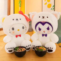 Hello Kitty Plush Cinnamonroll Pochacco Kuromi Doll Cos Bear Cute Gifts