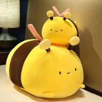 Bee Plush Pillows Stuffed Cartoon Animals Plushie Super Soft Hugging Pillow Bedding Sleeping Cute Gifts