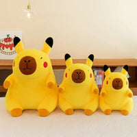 Pokemon Cute Pikachu Capybara Big Szie Plush Toy Kawaii Stuffed Animals Soft Pillow Gift