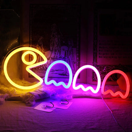 Ghost Neon Signs LED Sign Gamer Room Decor USB/Switch Ghost Neon Light for Gaming Gift