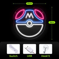 Pokemon Neon Sign Night Lamp Decoration Bedroom