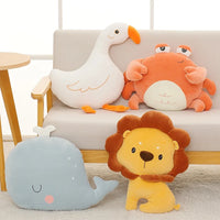 Fat Kawaii Chicken Bear Rabbit Penguin Piggy Dinosaur Plush Pillow Toys Soft Stuffed Animal Chair Cushion Gift