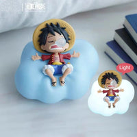 One Piece Luffy Zoro Nami Sanji Night Light Anime Figure Lamp Soft Light Bedroom Bedside LED Children Toys Gift