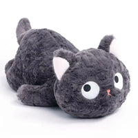 Funny Three Poses Fat Black Cat Plush Stuffed Animals For Boys and Girls Children Gift