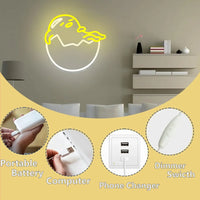 Gudetama Neon Light Anime Wall Decor for Bedroom Livingroom Kids Room Kawaii Gifts