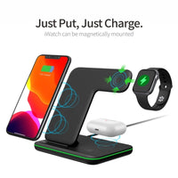 3 in 1 Wireless Charging Stand - Lusy Store LLC 