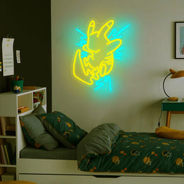 Pikachu Neon Sign for Gaming Room LED Neon Light Sign Perfect for Bedroom Gifts