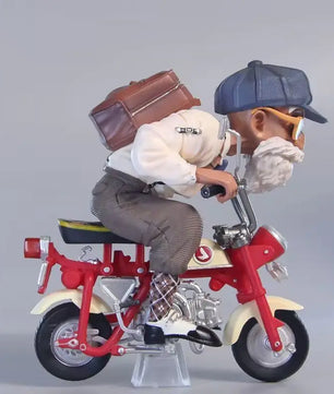 Lusy Store LLC Dragon Ball Z Figures Locomotive Series Pvc Statue Collectible Motorcycle Roshi Goku Model Decor Action Figure