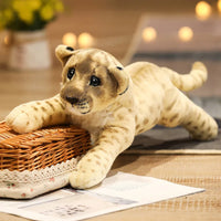 Simulation Lion Tiger Leopard Plush Toys Cute Stuffed Soft Decor Gift