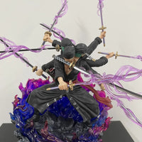 One Piece Zoro Figure Wano Onigashima 9 Swords Style Action Figurine PVC Statue Model Collectible Decoration