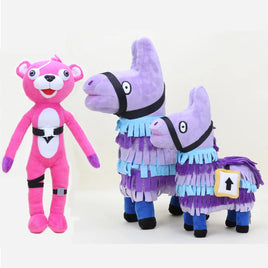 Pink Bear Purple Alpaca Horse Plush Doll Soft Cotton Cute Stuffed Figure Doll