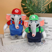 Elephant Mario Luigi Funny Soft Plush Toys Mario Bros Cute Anime Stuffed Animals Festival Gifts