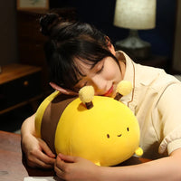 Bee Plush Pillows Stuffed Cartoon Animals Plushie Super Soft Hugging Pillow Bedding Sleeping Cute Gifts