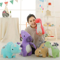 Triceratops Dinosaur Stuffed Toy – Soft Plush Animal – 11.8/19.7in – Lusy Store