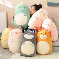 Squishy Toy Kawaii Animal Fat Dinosaur Shiba Inu Dog Pillow Plush Toys Cute Bed Sleeping Cushion