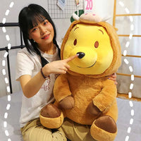 Winnie The Pooh Stuffed Plush Toys Kawaii Bear Cosplay Squirrel Plushies Gifts for Children