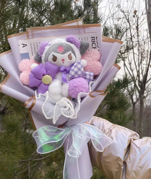 My Melody Kuromi Cinnamoroll Bouquet Plush Doll Toy Gift Box Valentine's Day Christmas Graduation Gifts