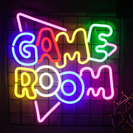 Game Room Neon Sign LED Wall Decor USB Powered Acrylic Lighting Bedroom Bedside Wall Decor Gift