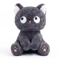 Funny Three Poses Fat Black Cat Plush Stuffed Animals For Boys and Girls Children Gift