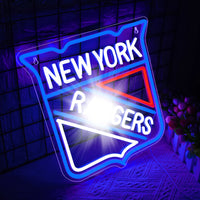 New York Hockey Neon Sign Ranger LED Sign Decor Ice Gifts for Ranger Fans