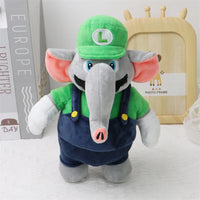 Elephant Mario Luigi Funny Soft Plush Toys Mario Bros Cute Anime Stuffed Animals Festival Gifts