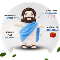 15 inch Breath Jesus Soothes Plush Toy Soft Soothing Plushies Comforting Heart Toy Easter Gifts