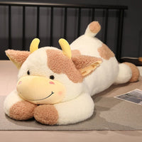 Lovely Milk Cow Plush Toys Cartoon Stuffed Animal Cattle Dolls Sleeping Pillow Gifts