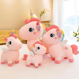 Cute Unicorn Plush Toys Cartoon Pink Soft Stuffed Dolls For Kids Birthday Gift