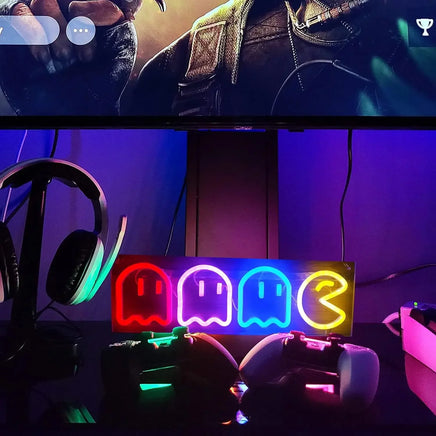 Ghost Neon Lights Decor Arcade for Game Room Decor Bedroom Gifts