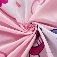 Hello Kitty Fitted Sheets Mattress Protector Anti-slip Fitted Sheets Kawaii Girl Bedding