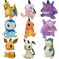 15 Styles Pokemon Charizard Mimikyu Eevee Snorlax Gengar Mew Mario Koopa Backpack Plush Stuffed Toys