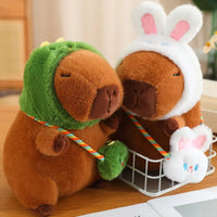 Capybara Plush Toy Simulation Capibara Cosplay Rabbit Dinosaur Dog Frog Decor