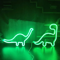 Dinosaur Neon Light Decoration Pendant LED Neon Sign Lamp Festival Atmosphere Bedroom Party Home Decor