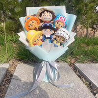 One Piece Plush Flower Bouquets Creative Handmade Craft Valentine Christmas Graduation Gifts