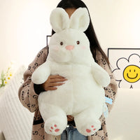 Giant Lazy Rabbit Dolls Soft Plush Cute White Bunny Animal Toys Baby Sleep Pillows Cushion Gifts