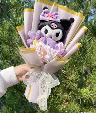 My Melody Kuromi Cinnamoroll Bouquet Plush Doll Toy Gift Box Valentine's Day Christmas Graduation Gifts