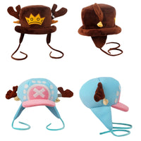 One Piece Tony Chopper Cosplay Plush Toys Hats Plush Cute Cotton Warm Stuffed Fashion Accessories