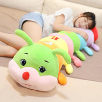 Lovely Soft Colorful Caterpillar Plush Toy Pillow Kids Children Stuffed Plush Toys Worm Soft Plush Gift