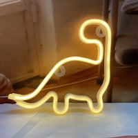 Dinosaur Neon Light Decoration Pendant LED Neon Sign Lamp Festival Atmosphere Bedroom Party Home Decor