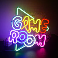 Game Room Neon Sign LED Wall Decor USB Powered Acrylic Lighting Bedroom Bedside Wall Decor Gift