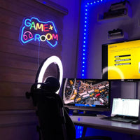 Gamer Neon Sign LED Neon Lights with Dimmable ON/OFF Switch USB Powered Wall Decor for Gaming Room