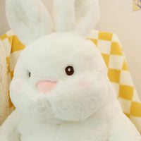 Giant Lazy Rabbit Dolls Soft Plush Cute White Bunny Animal Toys Baby Sleep Pillows Cushion Gifts