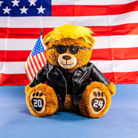 Bear Stuffed Doll Bear Plush Bear for Trump Supporters and Patriotic Americans