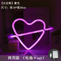 Love LED Neon Sign Light Glowing Valentine's Day Propose Festival Decoration