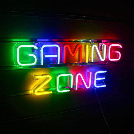 Gaming Zone Neon Led Sign for Wall Decor Game Neon Lights Signs with USB For Game Room Bedroom Gifts