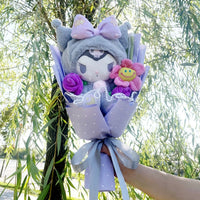 Kuromi Flower Bouquet Cinnamoroll My Melody Hello Kitty Plush Gifts