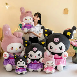 Big Size Kuromi My Melody Plush Stuffed Doll Room Decoration Bed Pillow Gift