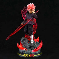 Dragon Ball Z Zamasu Figure Black Goku PVC Action Figures GK Statue With Light Base Collection Model Gift